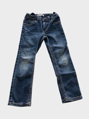 Levi’s Boys 511 Slim Jeans 5 Reg Blue Denim Worn Distressed